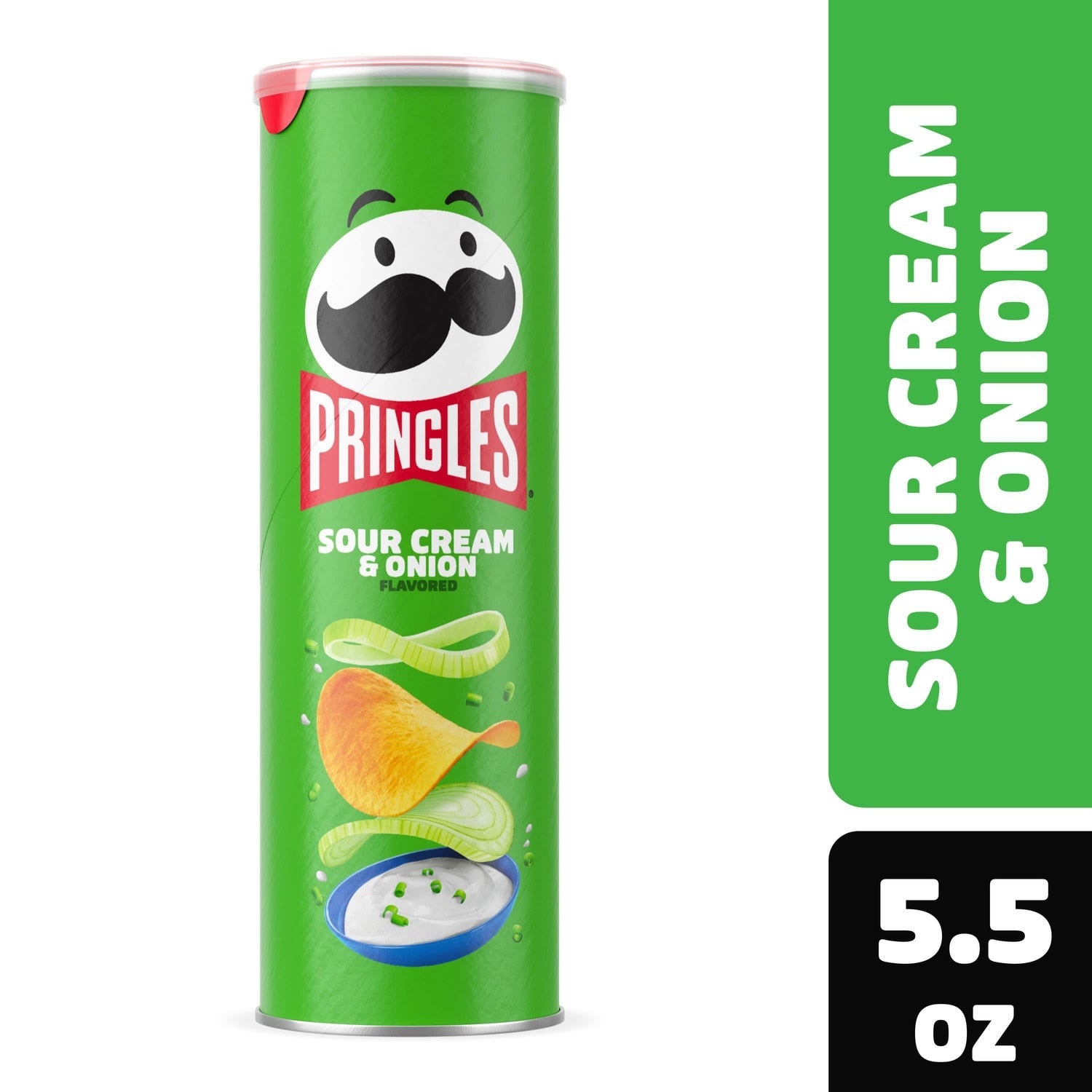 Pringles Sour Cream &amp; Onion Flavored Potato Chips, 1-ct.