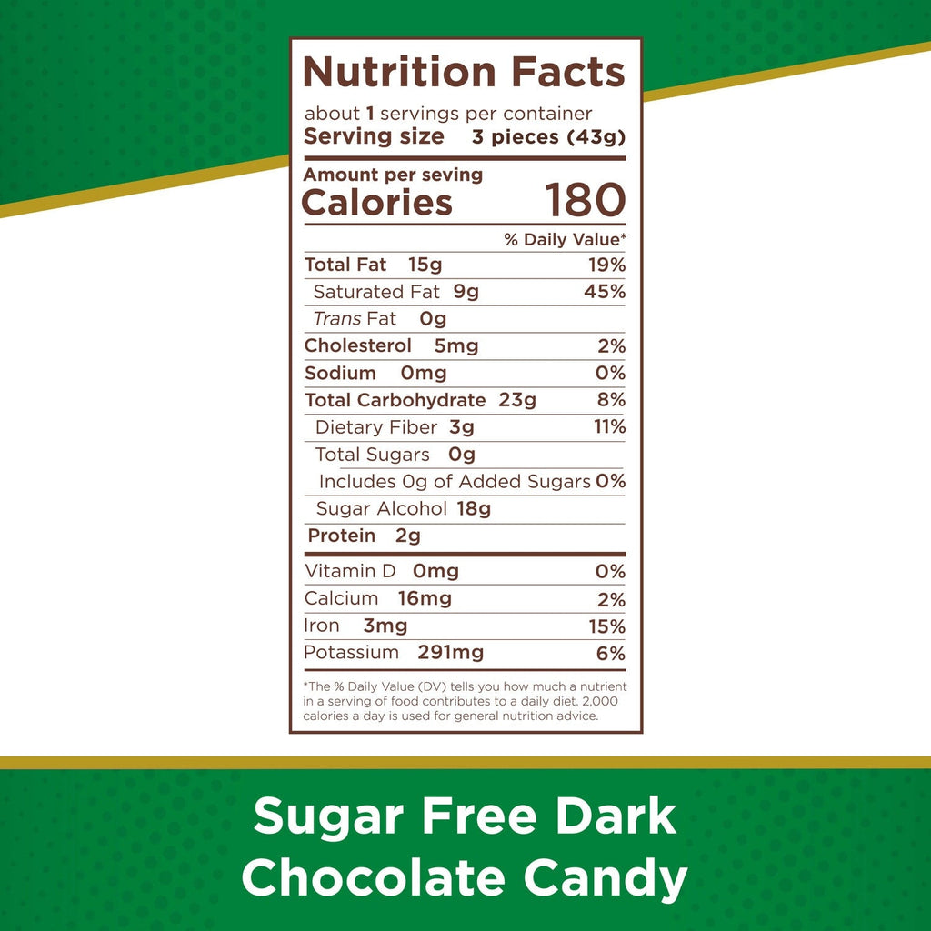 Russel Stover Sugar Free Dark Chocolate Candy, 1-ct.