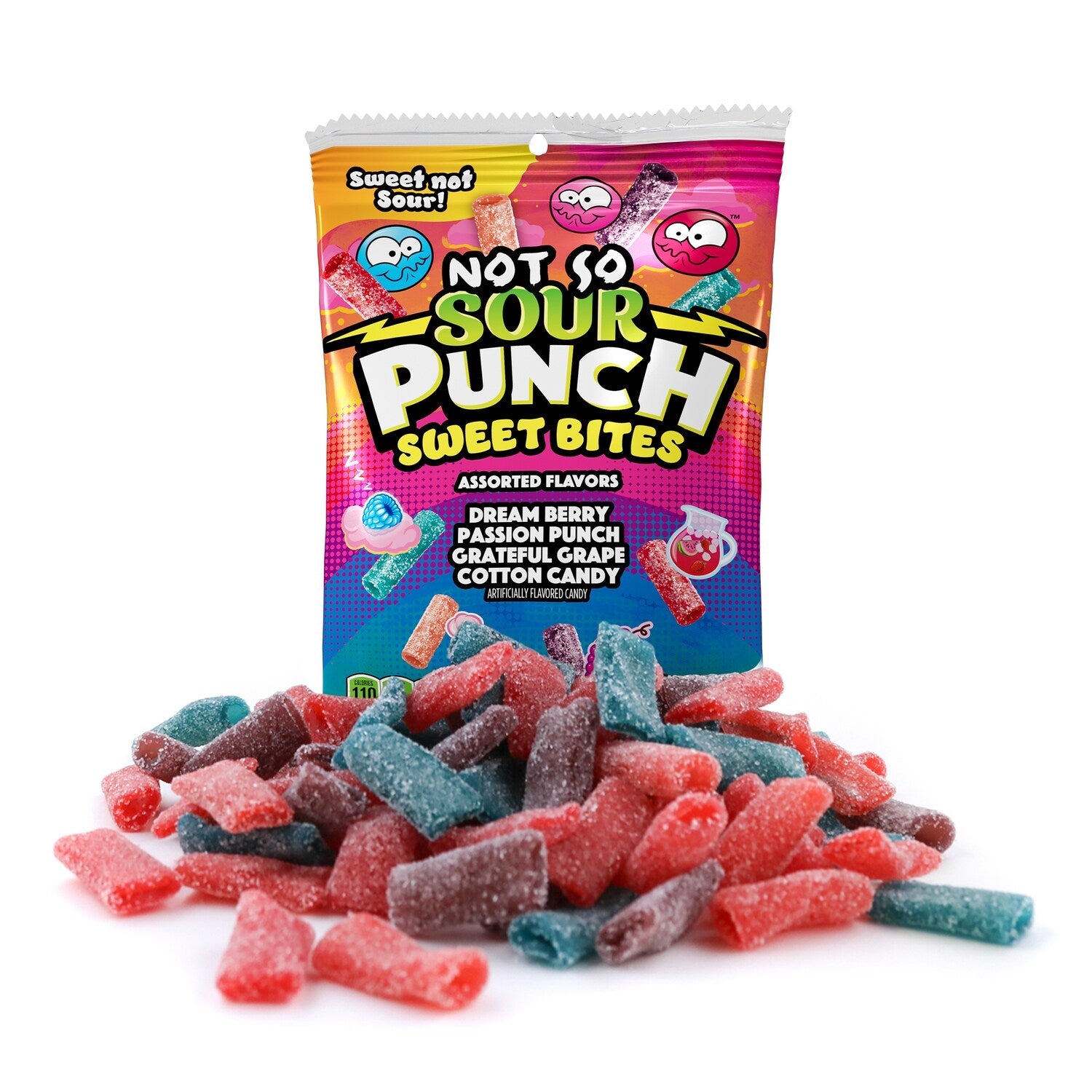 Sour Punch Not Sour Sweet Bites Assorted Flavors Candy, 3.7 oz.