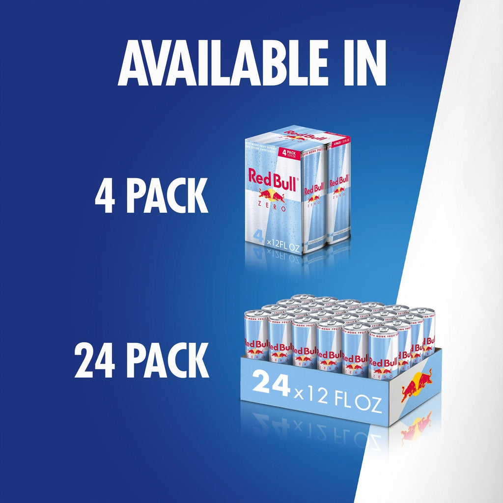 Red Bull Zero Energy Drink, 12 fl. oz. Can, 114mg Caffeine,&nbsp;Taurine&nbsp;&amp; B&nbsp;Vitamins
