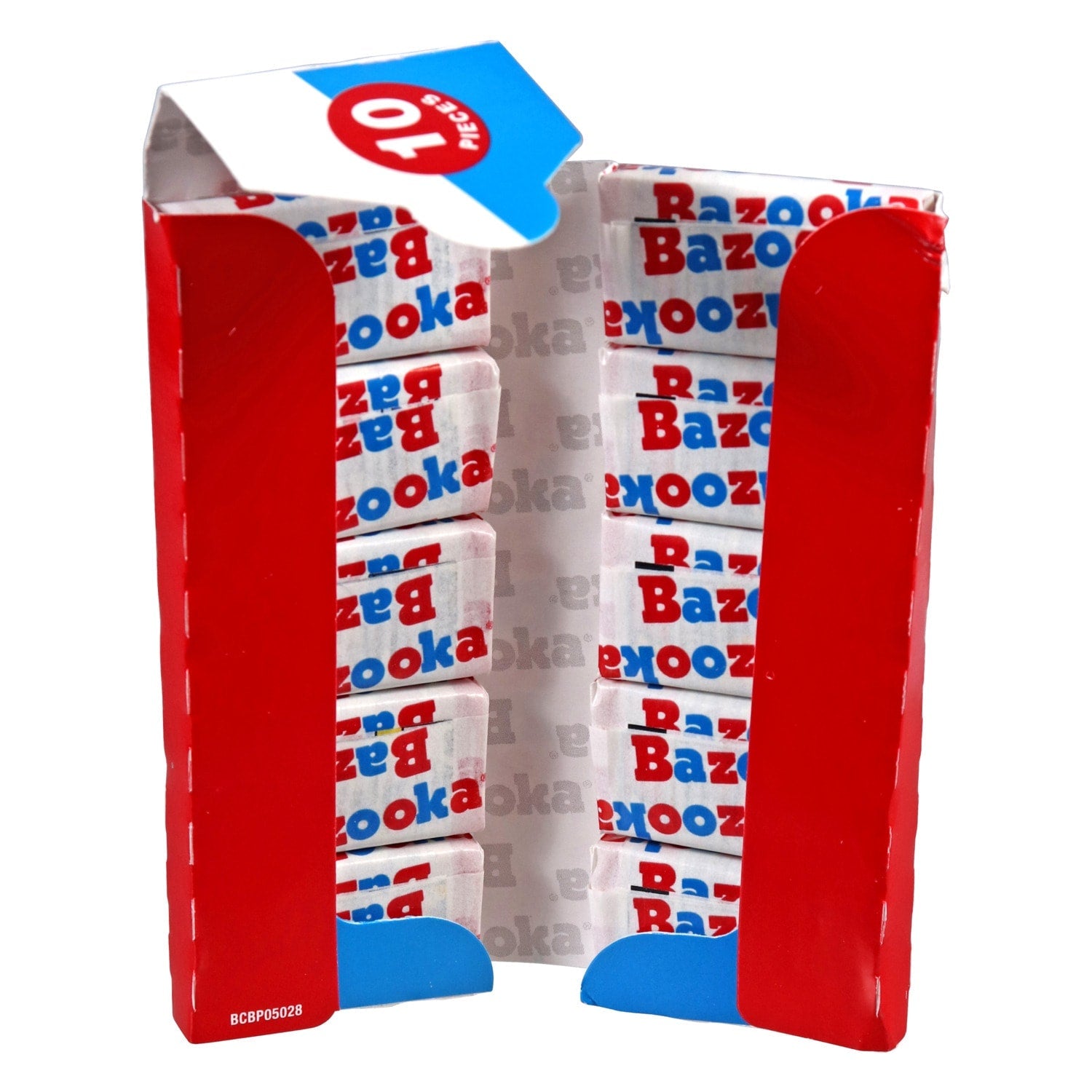 Bazooka Bubble Gum Candy, 10-pc Pack.
