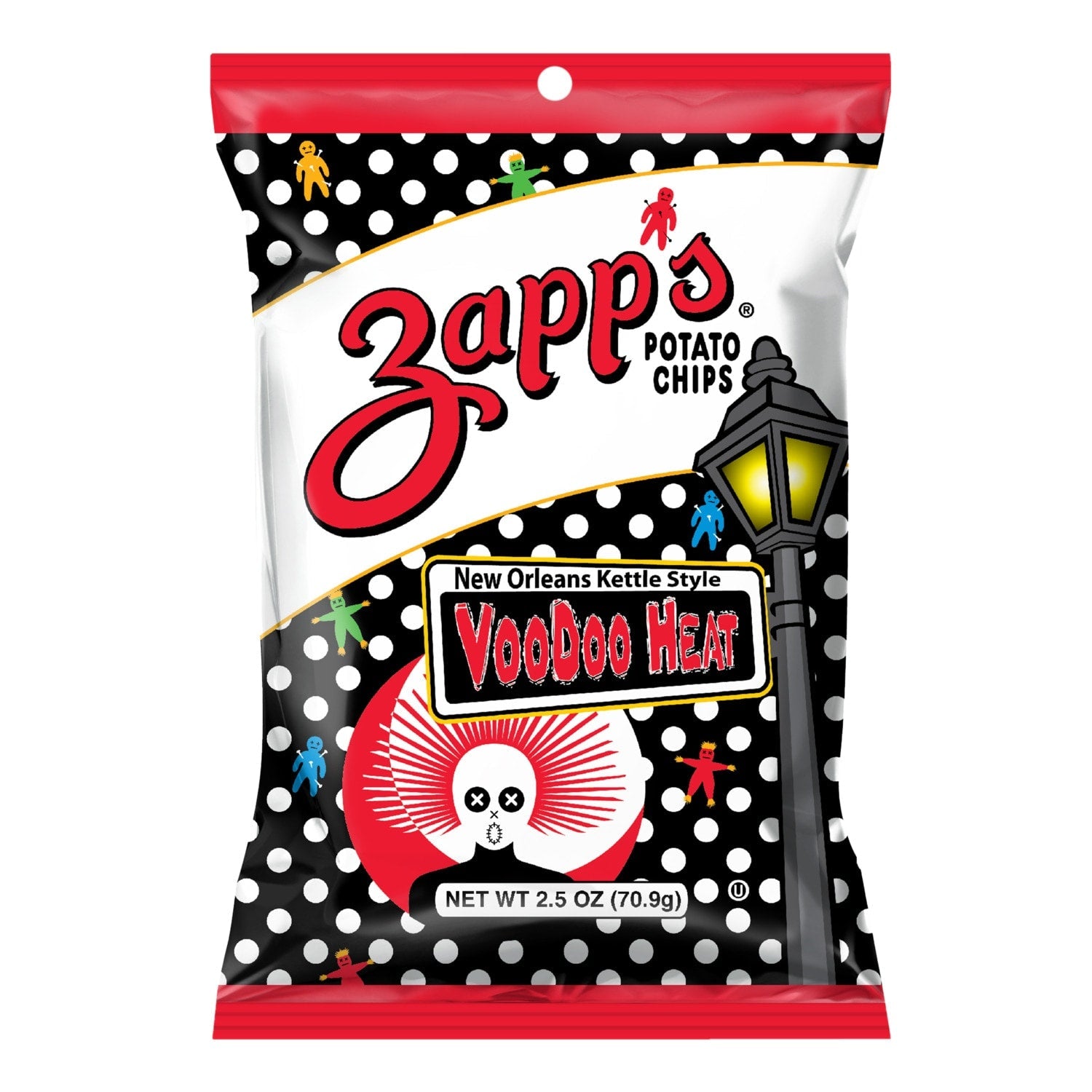Zapp's New Orleans Kettle Style Voodoo Potato Chips, 2.5-oz.