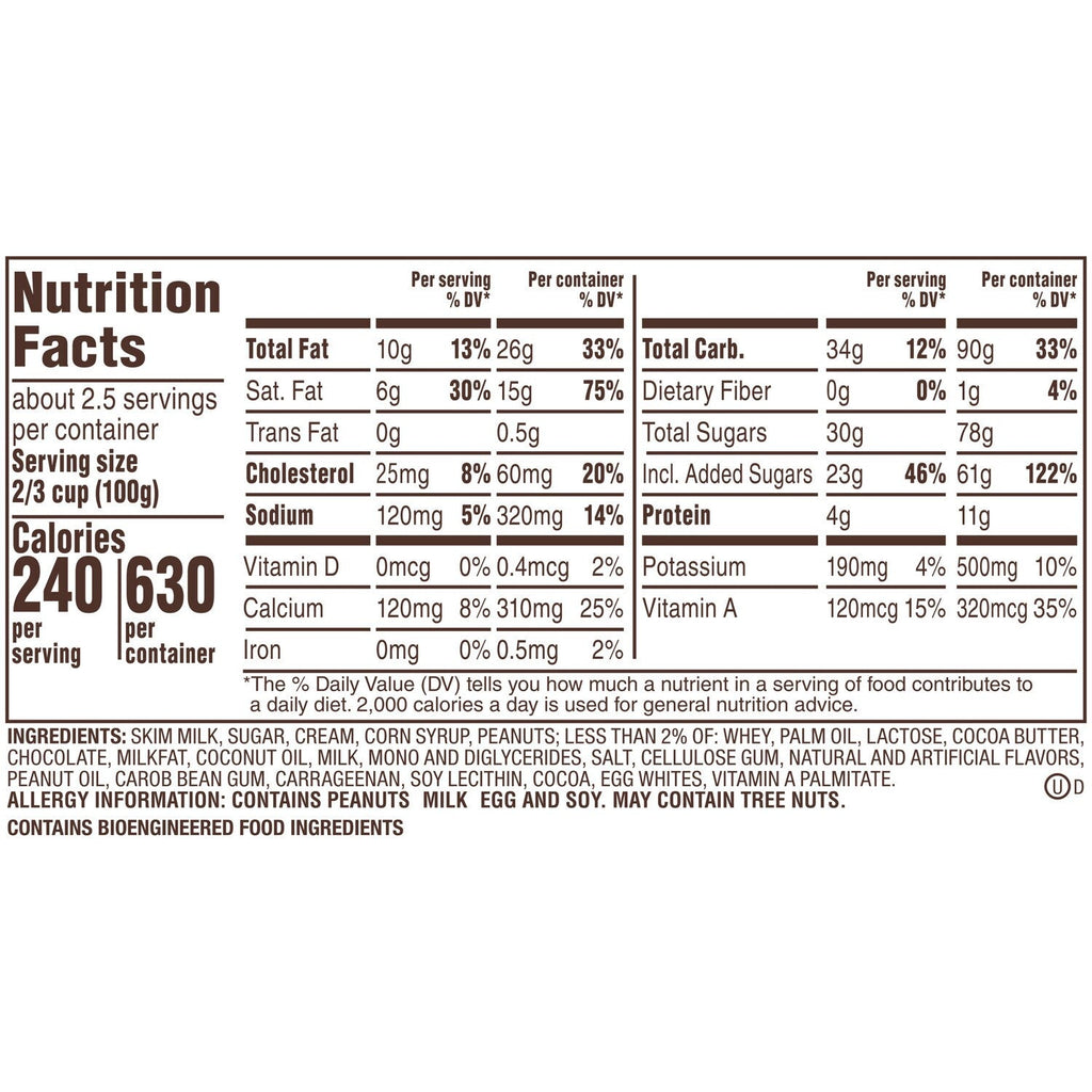 Snickers Ice Cream Reduced Fat Vanilla Ice Cream, Caramel, and Snickers Candy Bar Pieces, 14 Oz