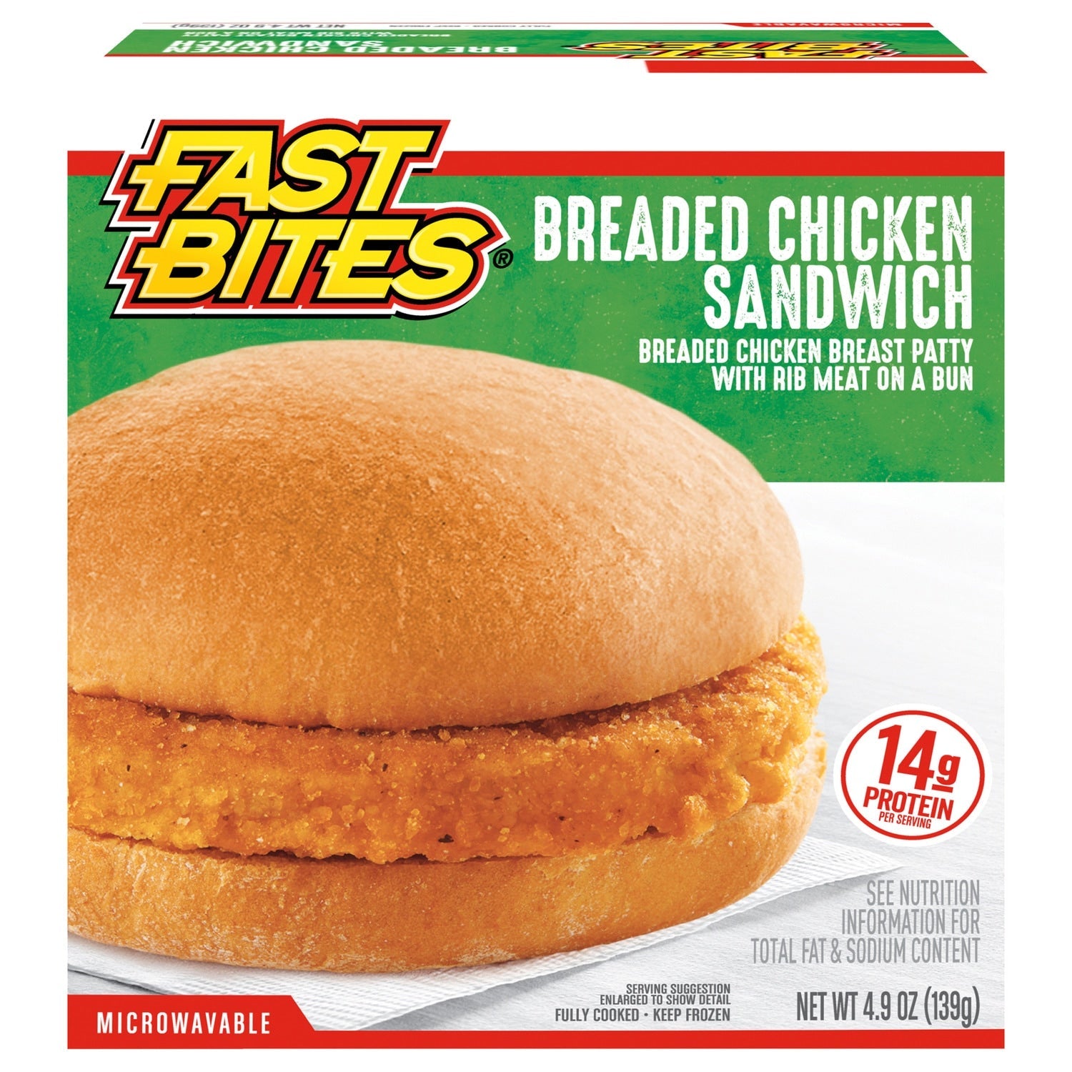 Fast Bites Breaded Chicken Sandwich, 1-ct.