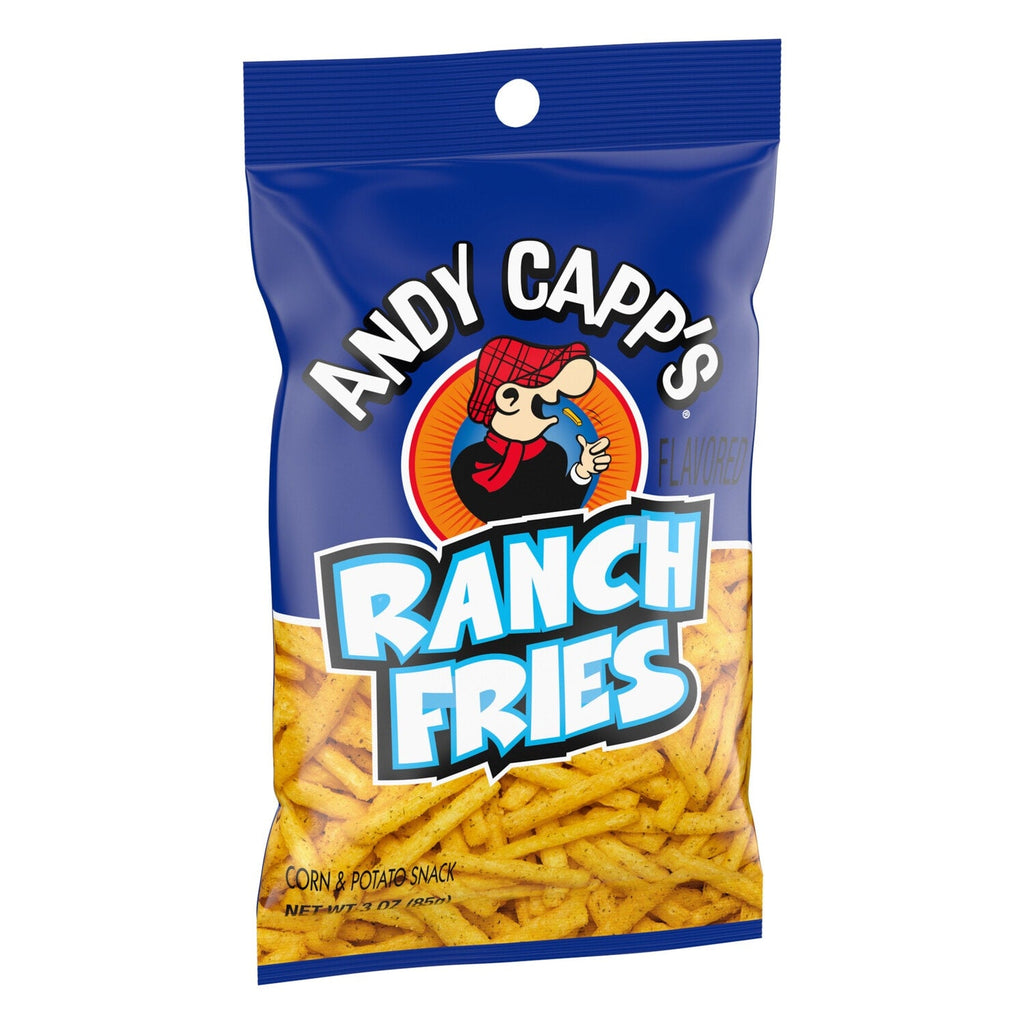 Conagra Brands Andy Capp's Ranch Fries Snacks, Corn &amp; Potato Snacks, 3 oz.