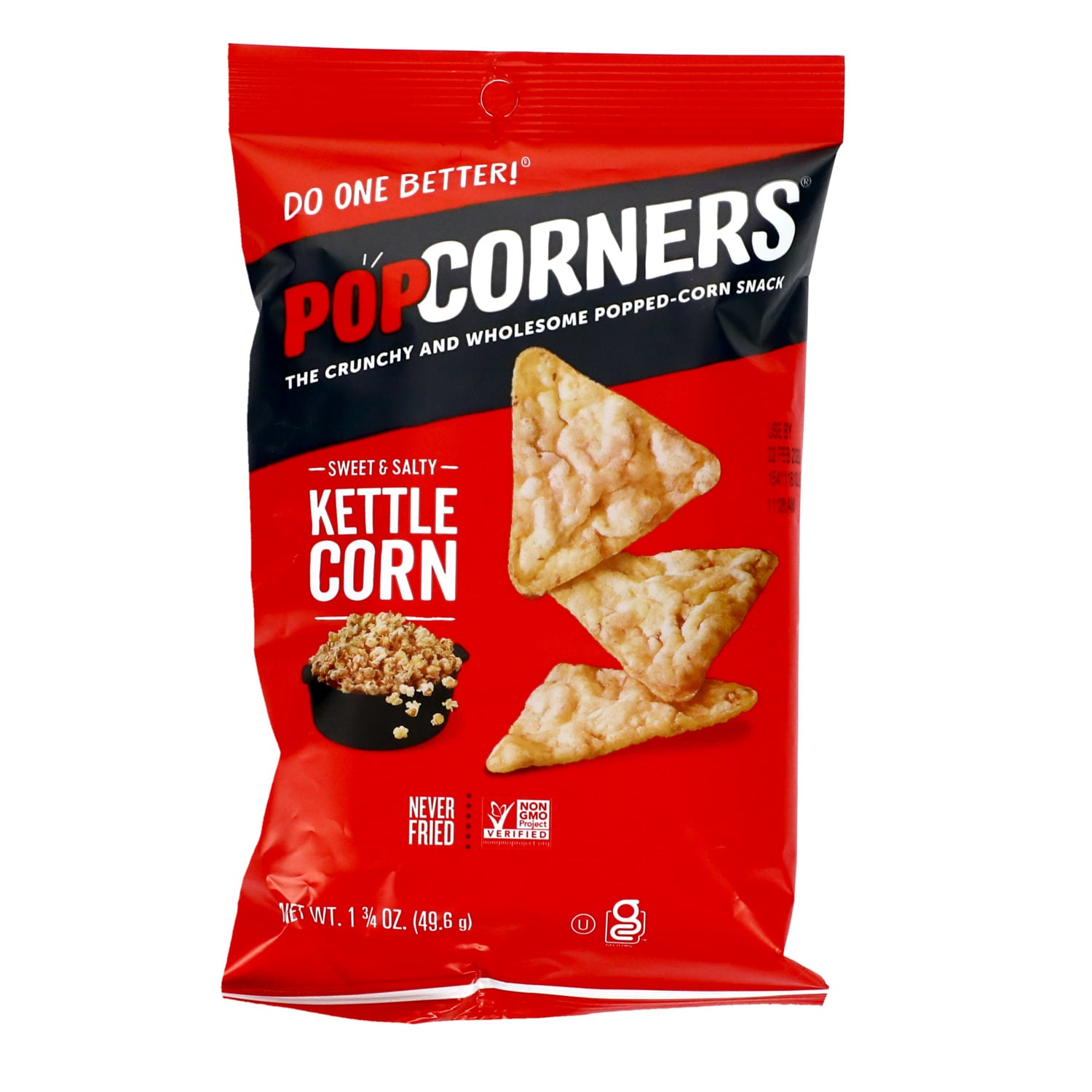 Popcorners Kettle Corn Snack Chips, 1.75-oz. Bags