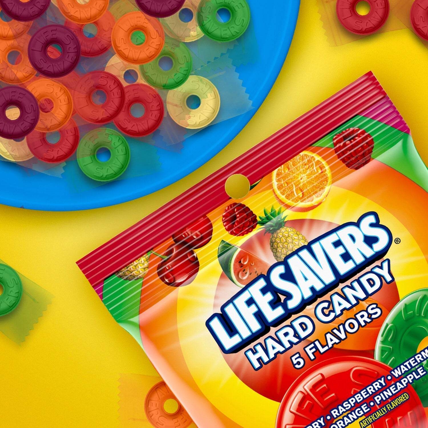 LIFE SAVERS 5 Flavors Hard Candy, 2.81 oz Bag