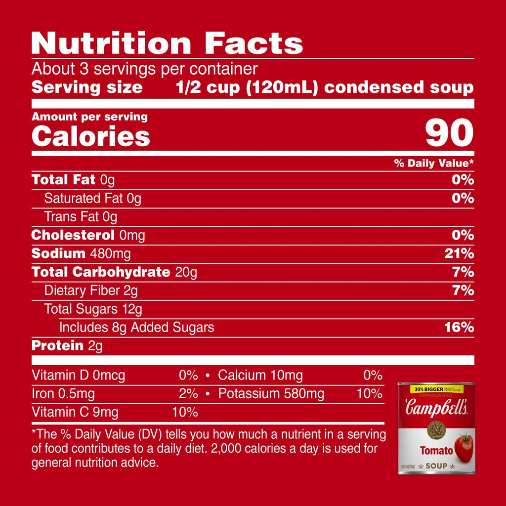 Campbell's Condensed Tomato Soup, 14.3-oz. Cans