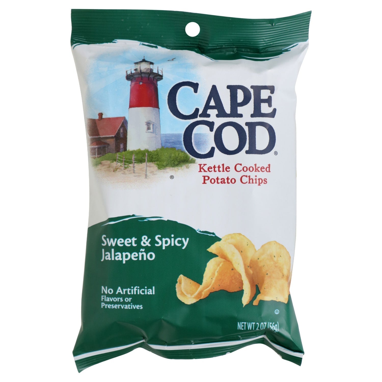 Cape Cod Sweet and Spicy JalapeÃ±o Potato Chips, 2 oz.