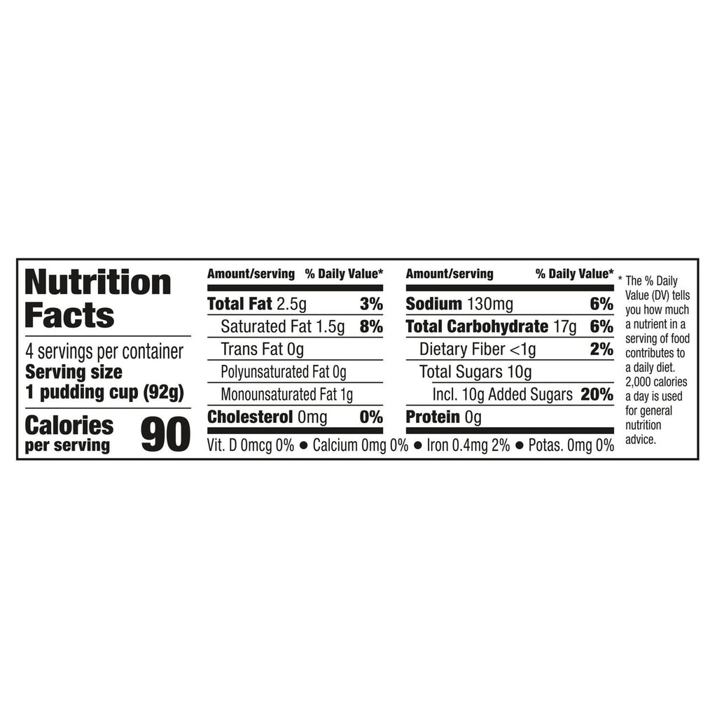 Snack Pack Banana Cream Pie Pudding, 2-pc Pack.
