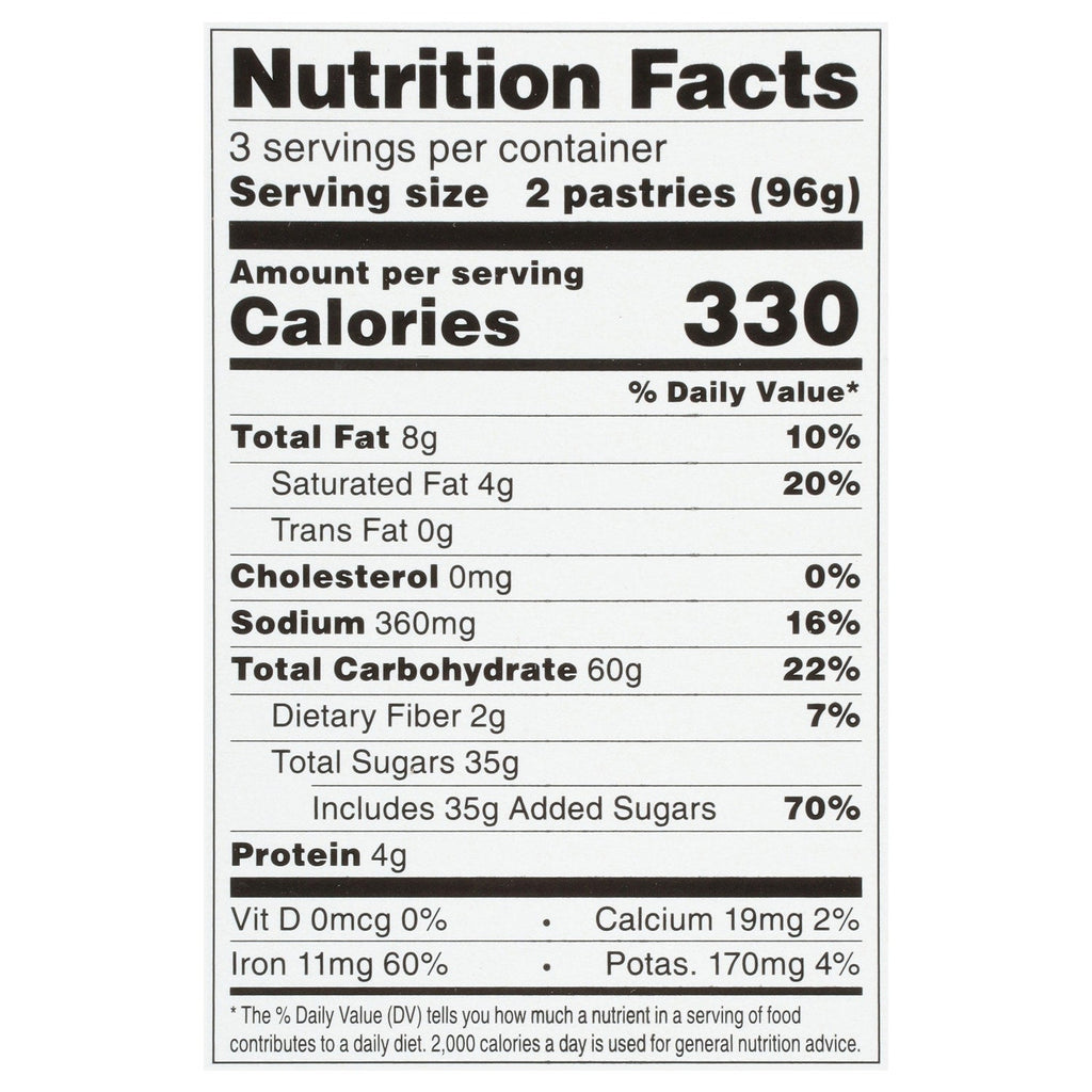 Toast'em Cookies &amp; Creme Toaster Pastries, 6-pc Pack.