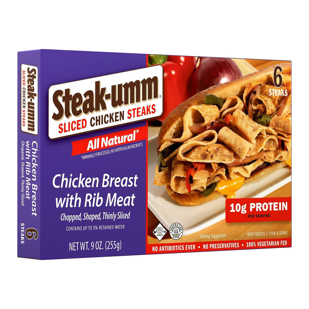 Steak-umm Sliced Chicken Steaks, 9-oz