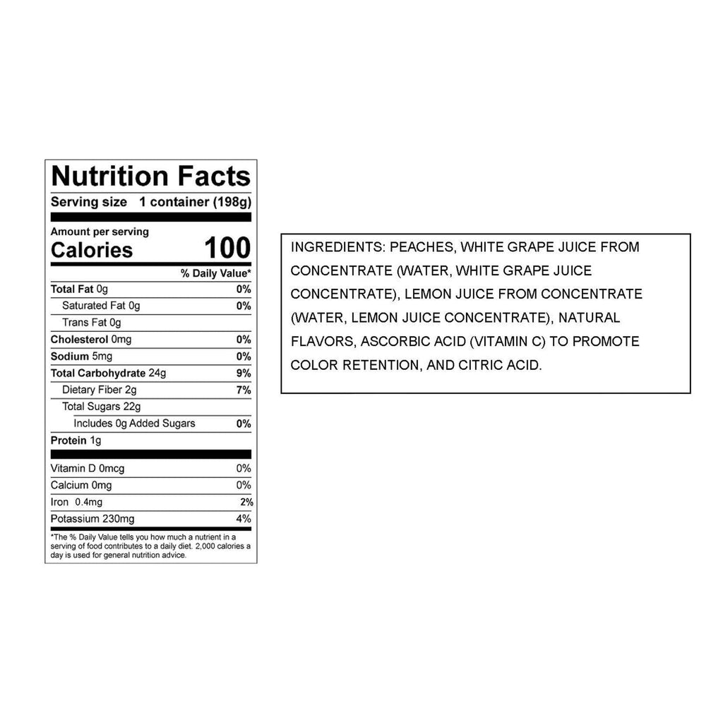 Dole Peach Slices, 7 oz, 1 cup