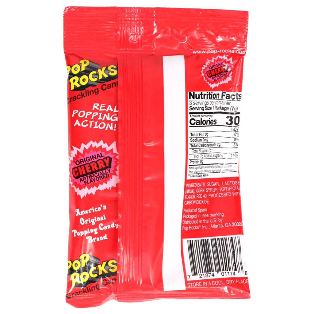 Pop Rocks Cherry Flavored Crackling Candy, 3-pc Pack.