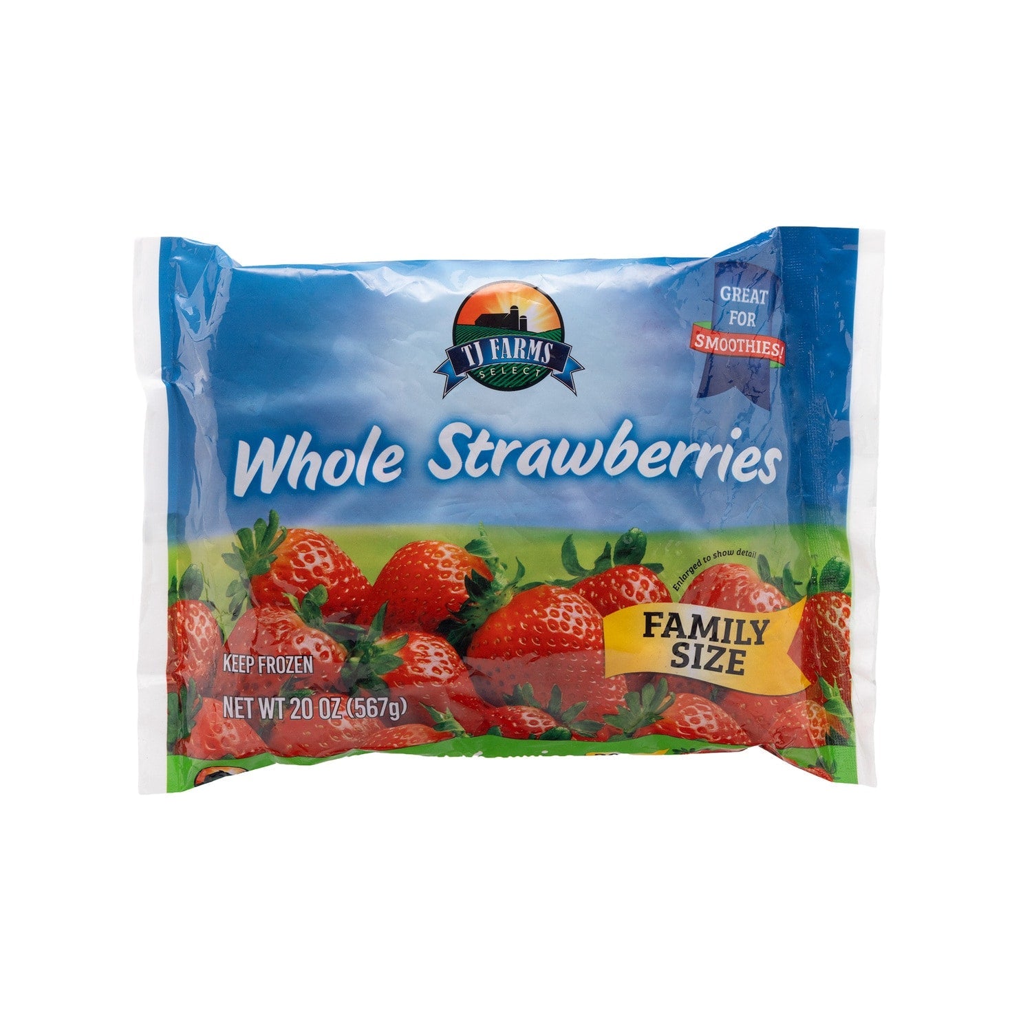 Tj Farms Frozen Whole Strawberries, 1-ct.