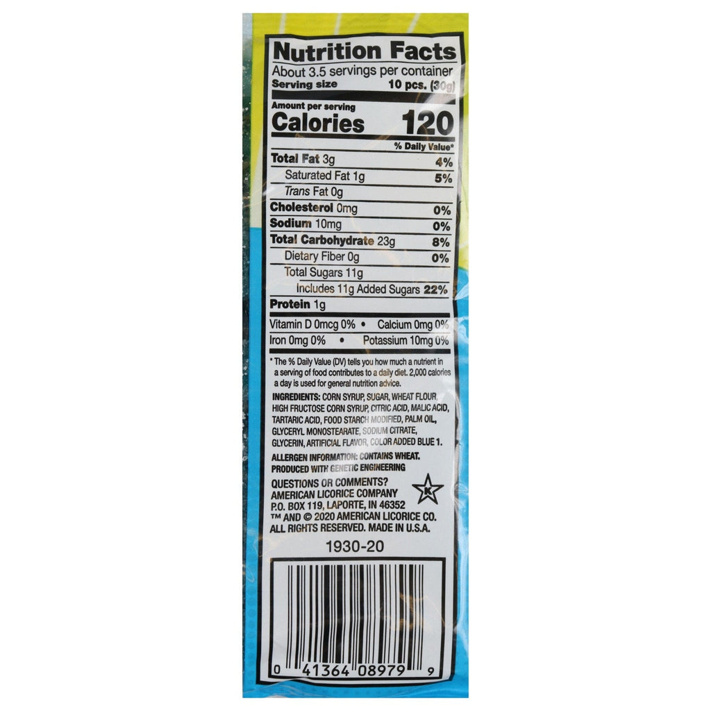 Sour Punch Bites Blue Raspberry Candies, 3.7-oz. Bag