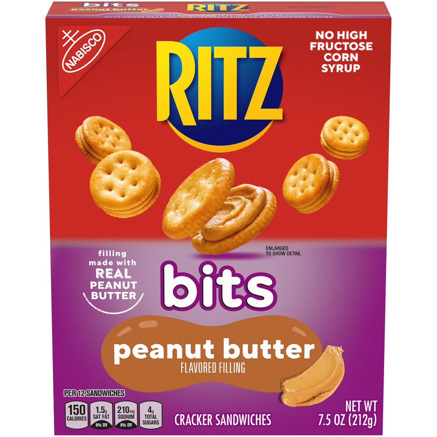 Nabisco Ritz Bits Peanut Butter Cracker Sandwiches, 7.5 oz.