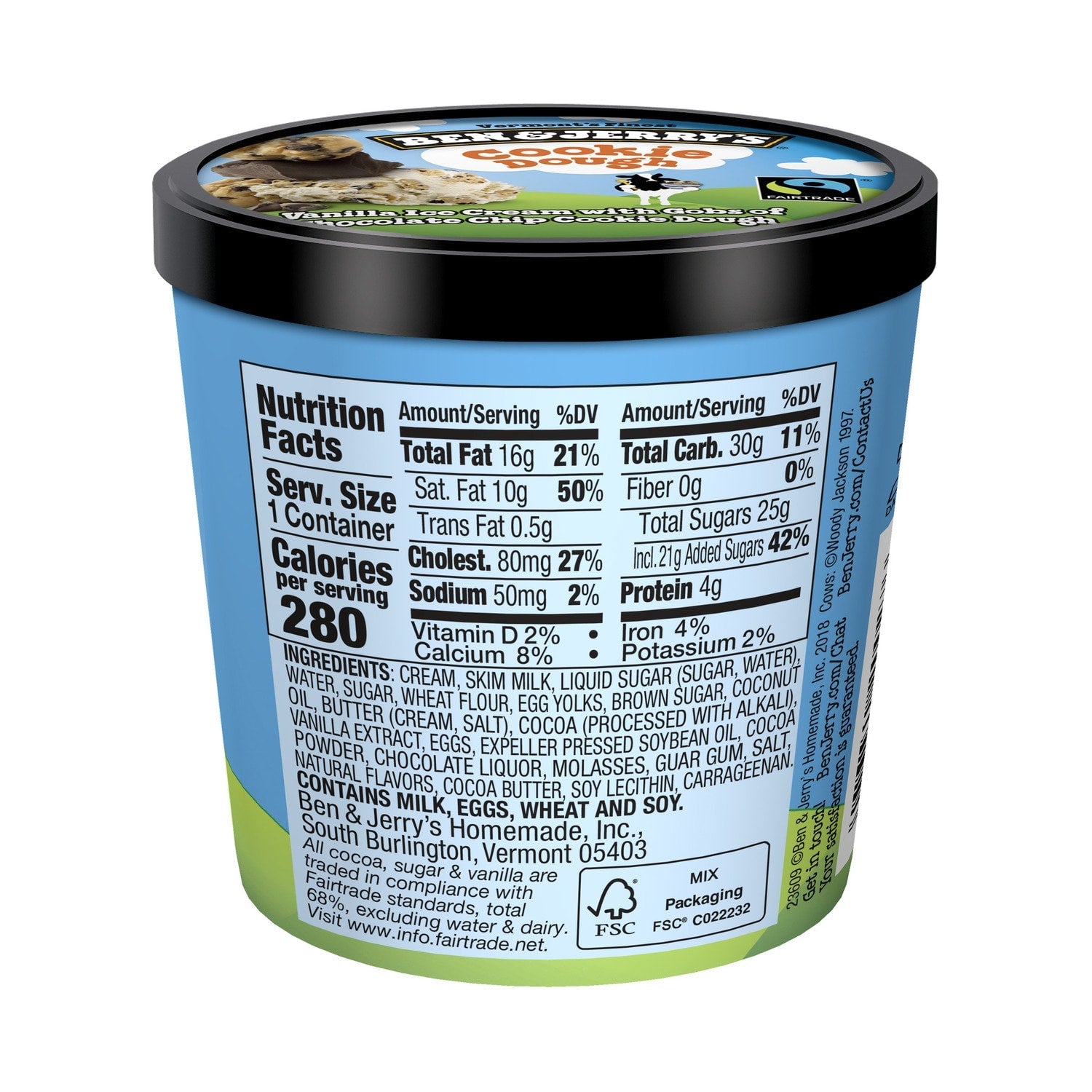 Ben &amp; Jerry's Ice Cream - Cookie Dough, 4 oz.