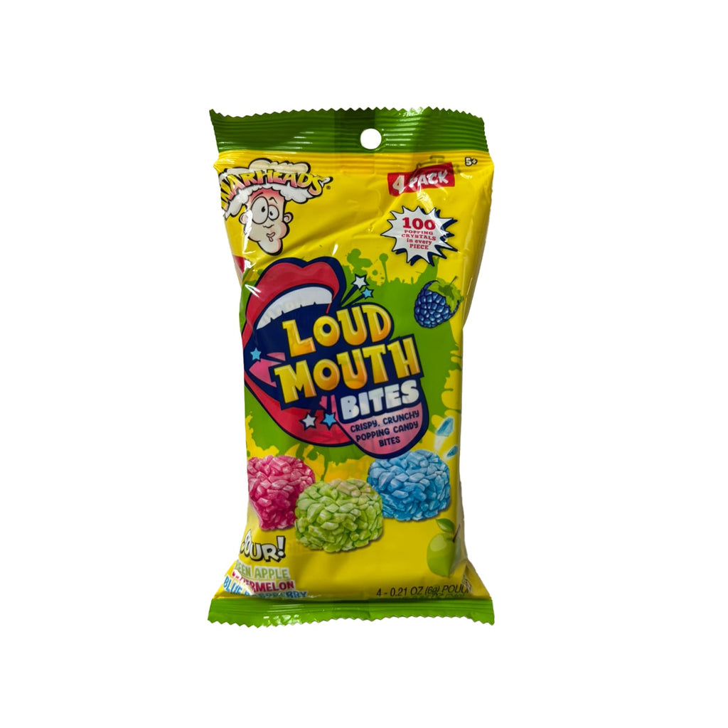 Warheads Loud Mouth Bites, 4-pc Pack.