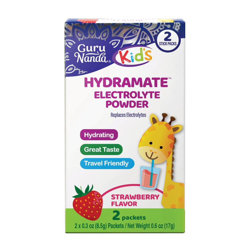 GuruNanda Hydramate Kids Electrolyte Powder, 2-pc Pack.