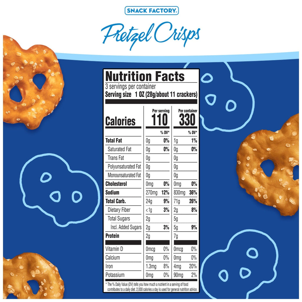 Snack Factory Pretzel Crisps - Original, 3 oz.