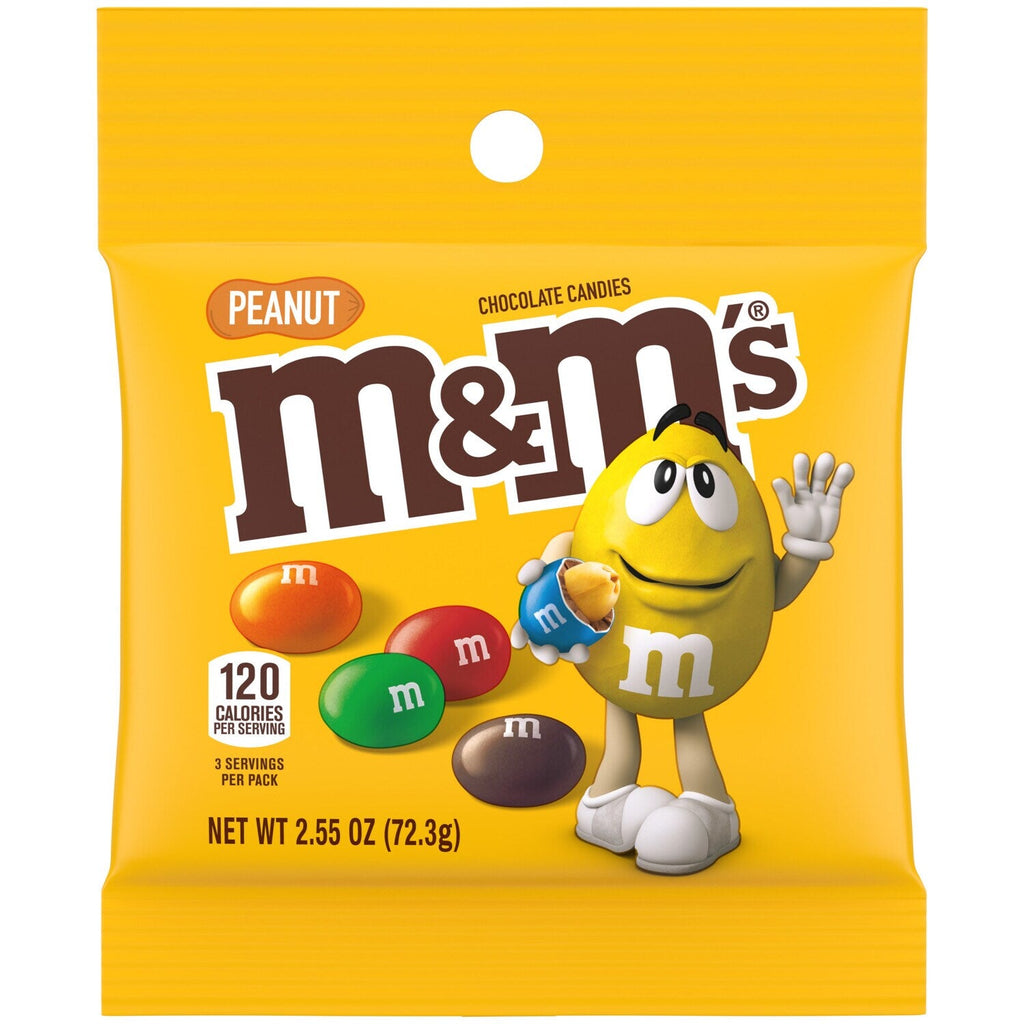 Peanut M&amp;M's(R), 2.55-oz. Bags
