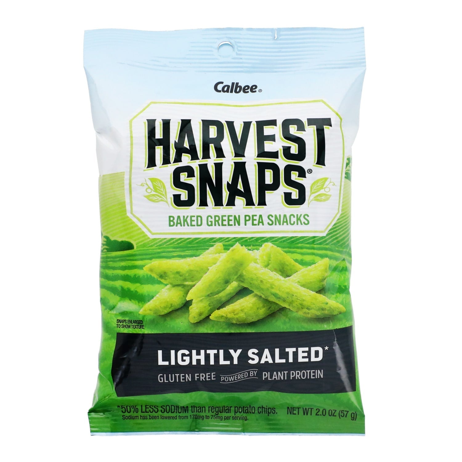 Harvest Snaps Lightly Salted Green Pea Snack Crisps, 2-oz. Bags