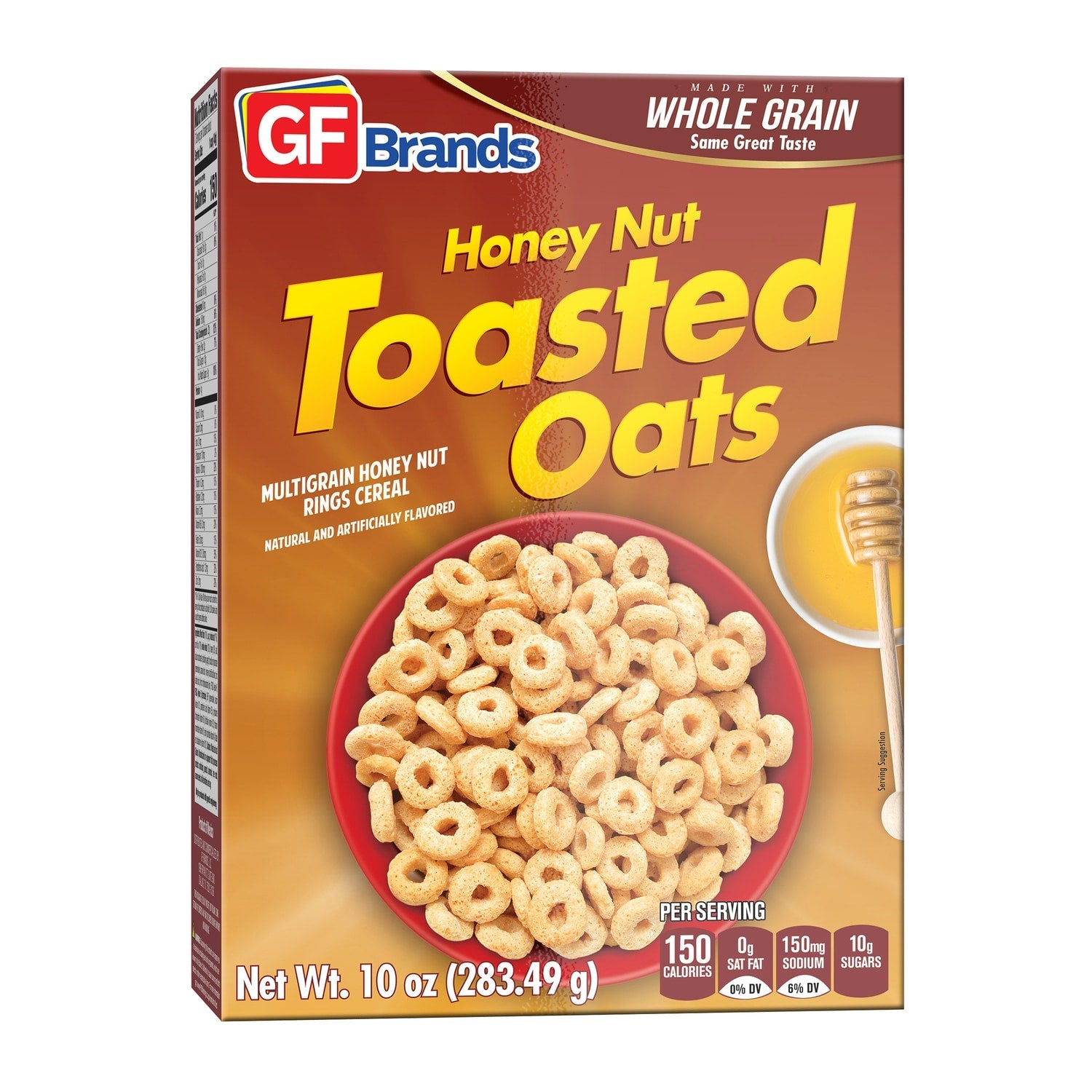 GF Brands Honey Nuts Toasted Oats, 1-ct.