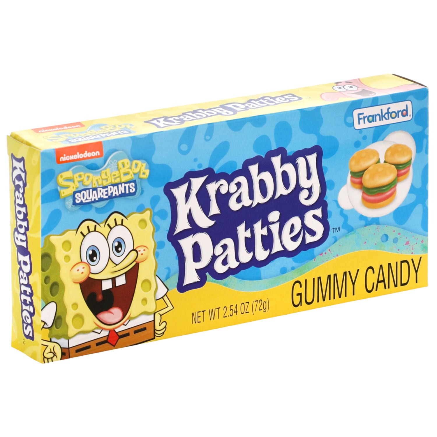 Krabby Patties Nickelodeon Spongebob Original Gummy Candy, 1-ct.