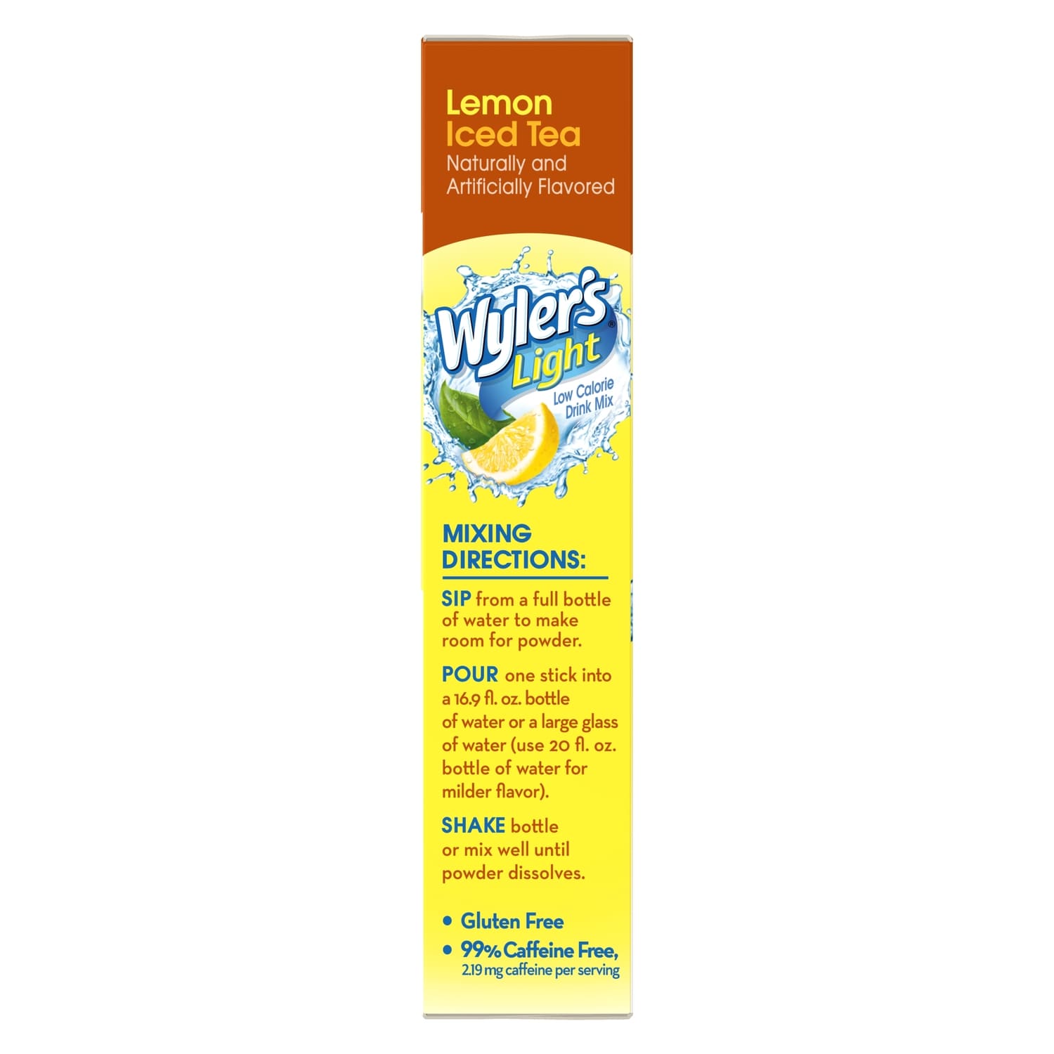 Wyler's Light Sugar Free Lemon Iced Tea, 8-pc Pack.
