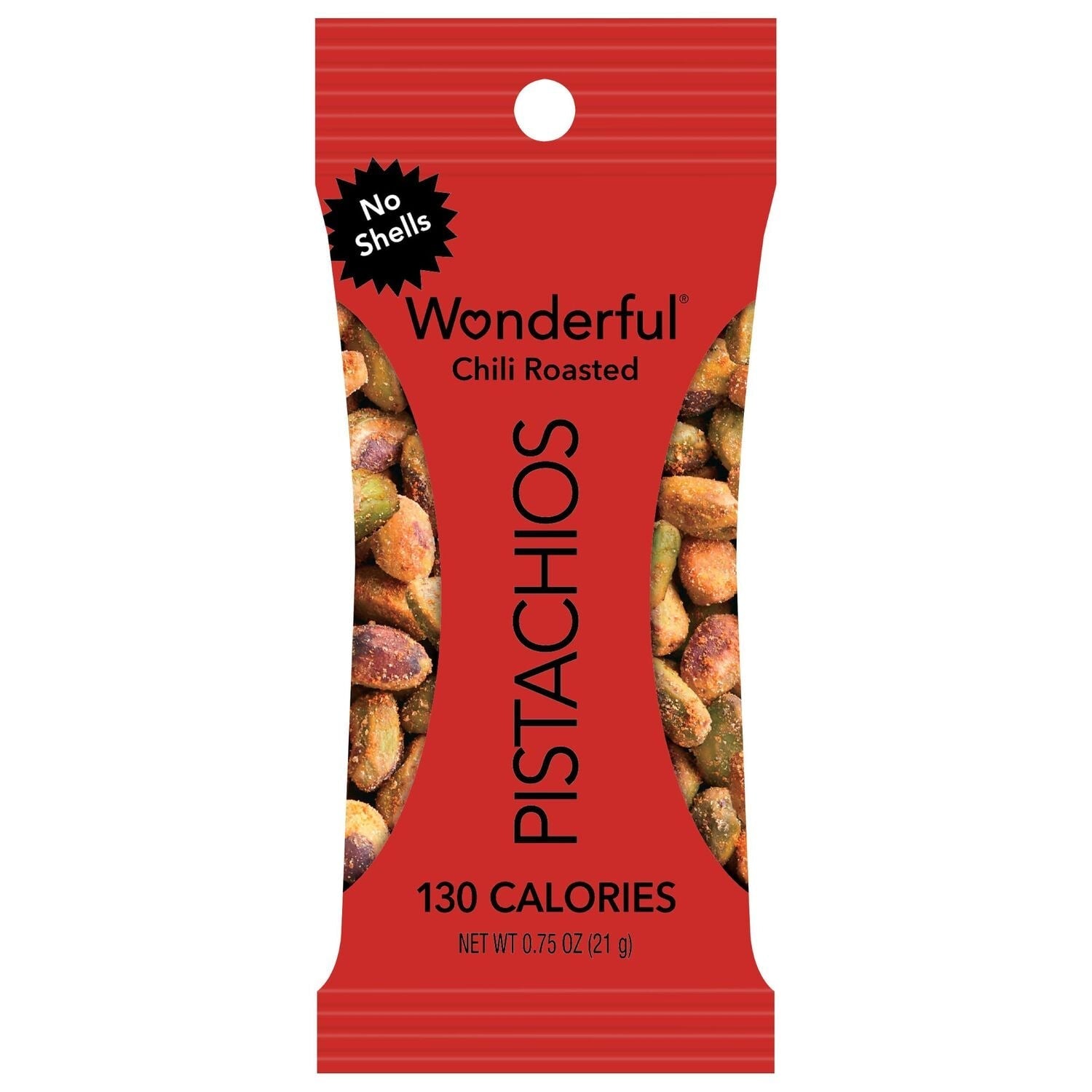 Wonderful Pistachios Chili Roasted Pistachios, 0.75-oz. Bags
