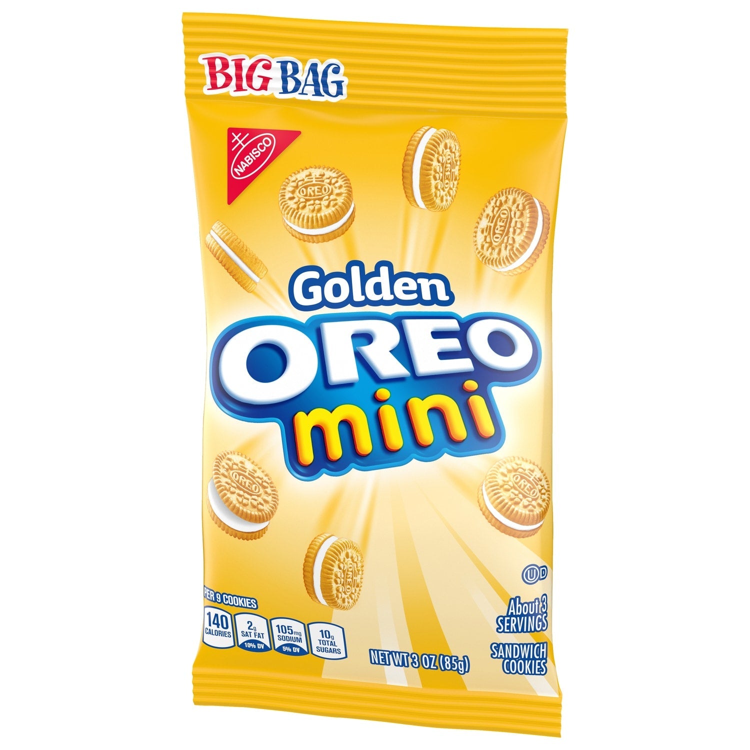 Nabisco Mini Golden Oreo Cookies, 3-oz. Bag