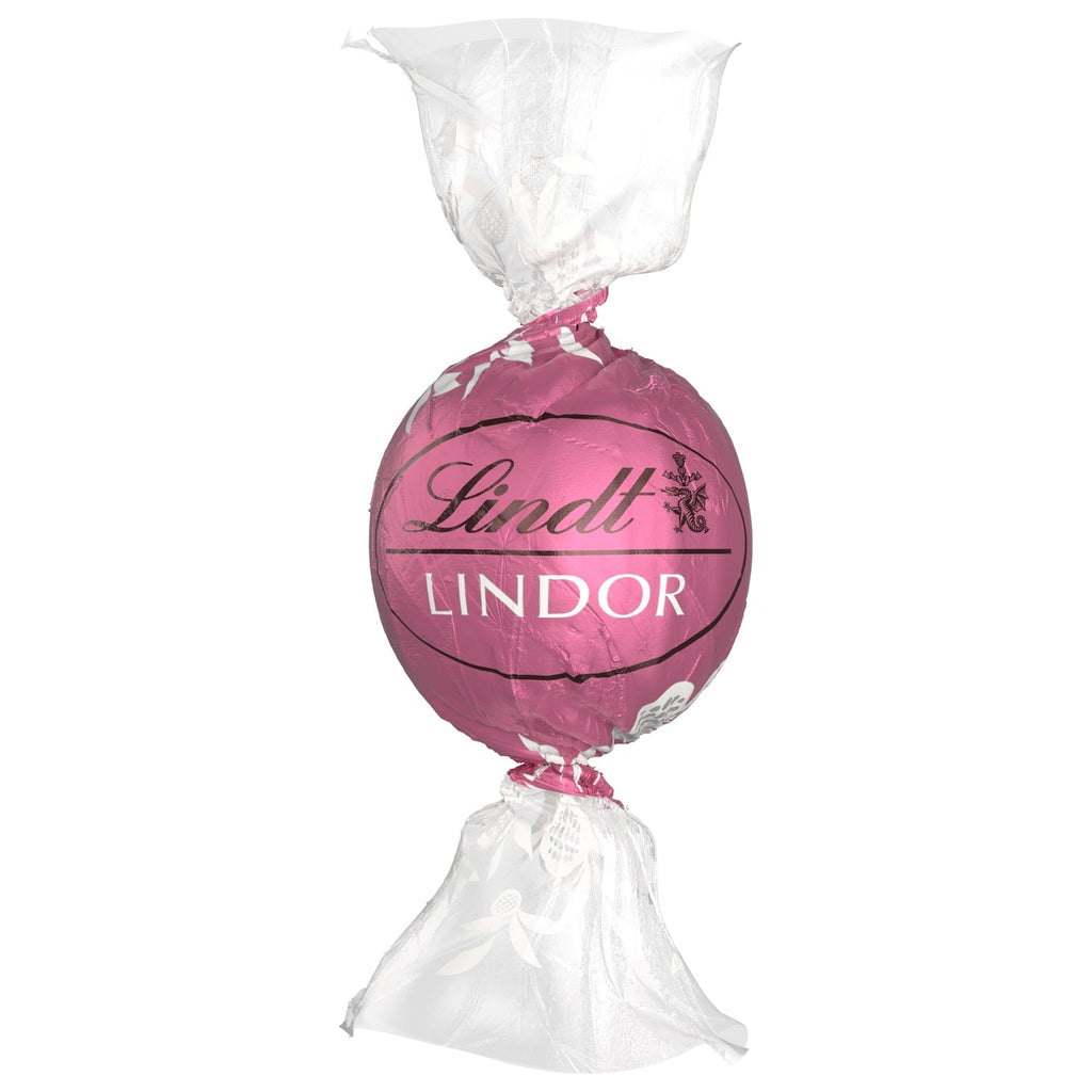 Lindt Lindor Strawberries and Cream Flavored Chocolate Truffles, 2-pc Pack.
