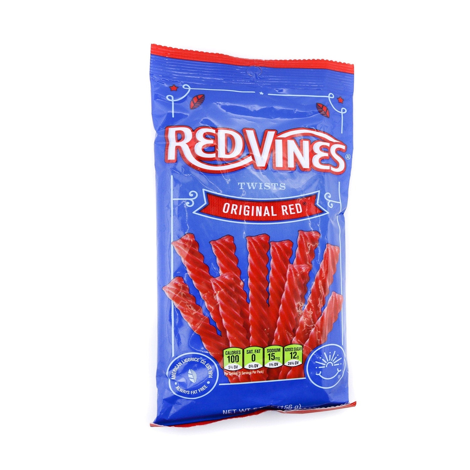 Red Vines Original Red Licorice Twists Candy, 5.5-oz. Bag