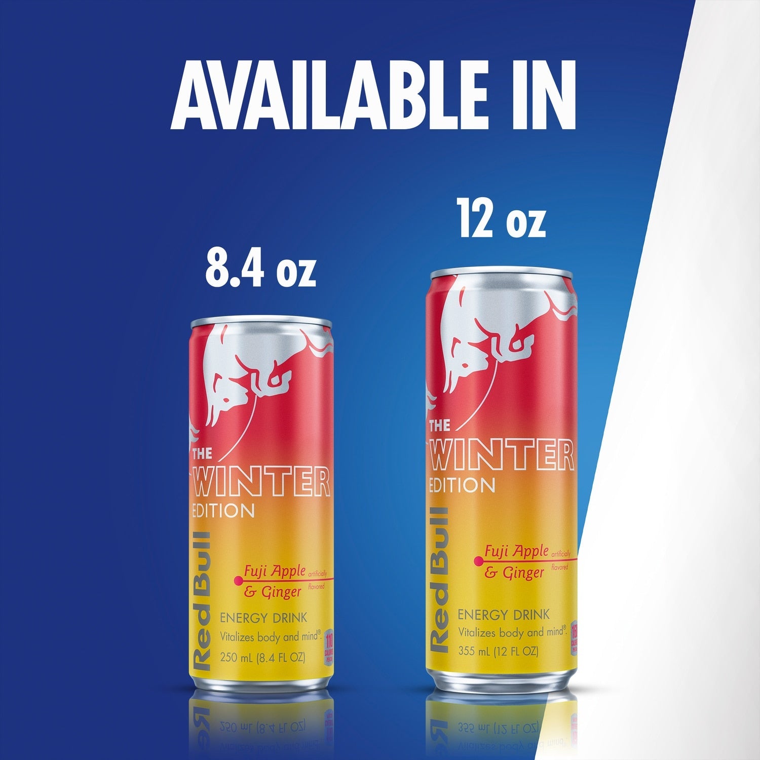Red Bull Winter Edition Energy Drink, Fuji Apple &amp; Ginger, 12 fl. oz. Can, 114mg Caffeine, Taurine&nbsp;&amp; B&nbsp;Vitamins