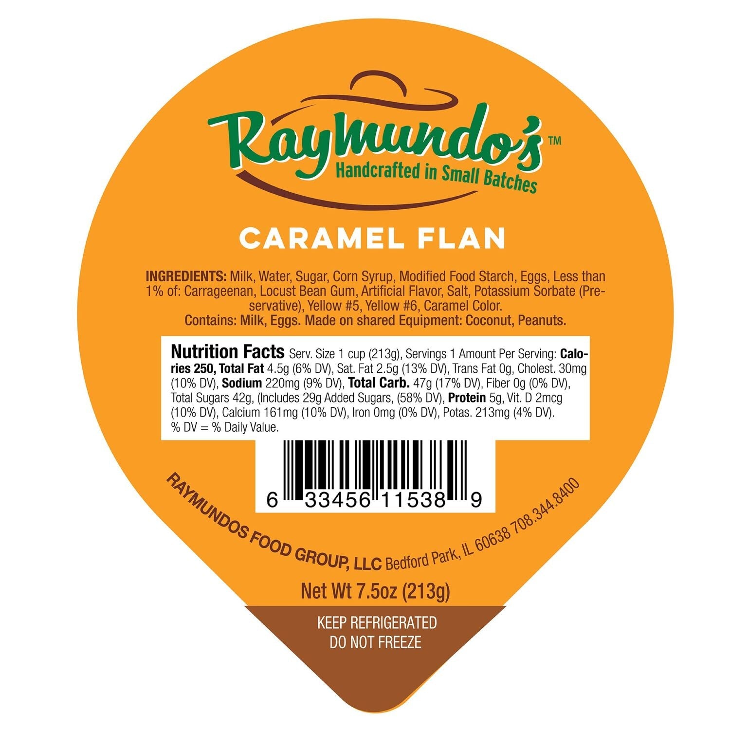 Raymundo's Caramel Flan, 7.5oz