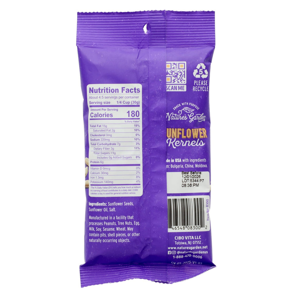 Nature's Garden Sunflower Kernels, 1-ct.