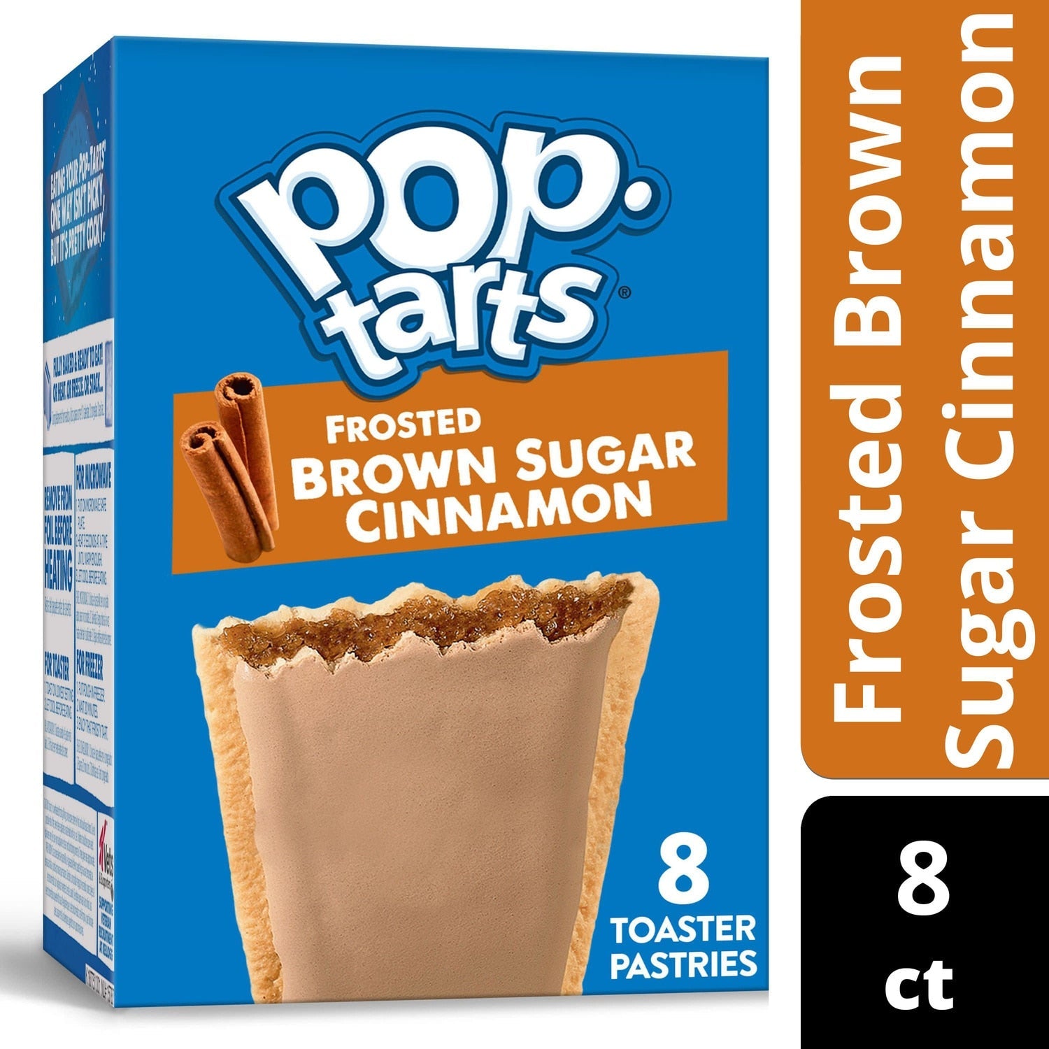 Pop-Tarts Frosted Brown Sugar Cinnamon Toaster Pastries, 8-pc Pack.