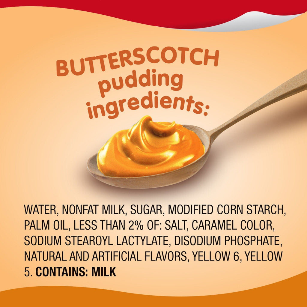 Snack Pack Butterscotch Pudding, 2-pc Pack.