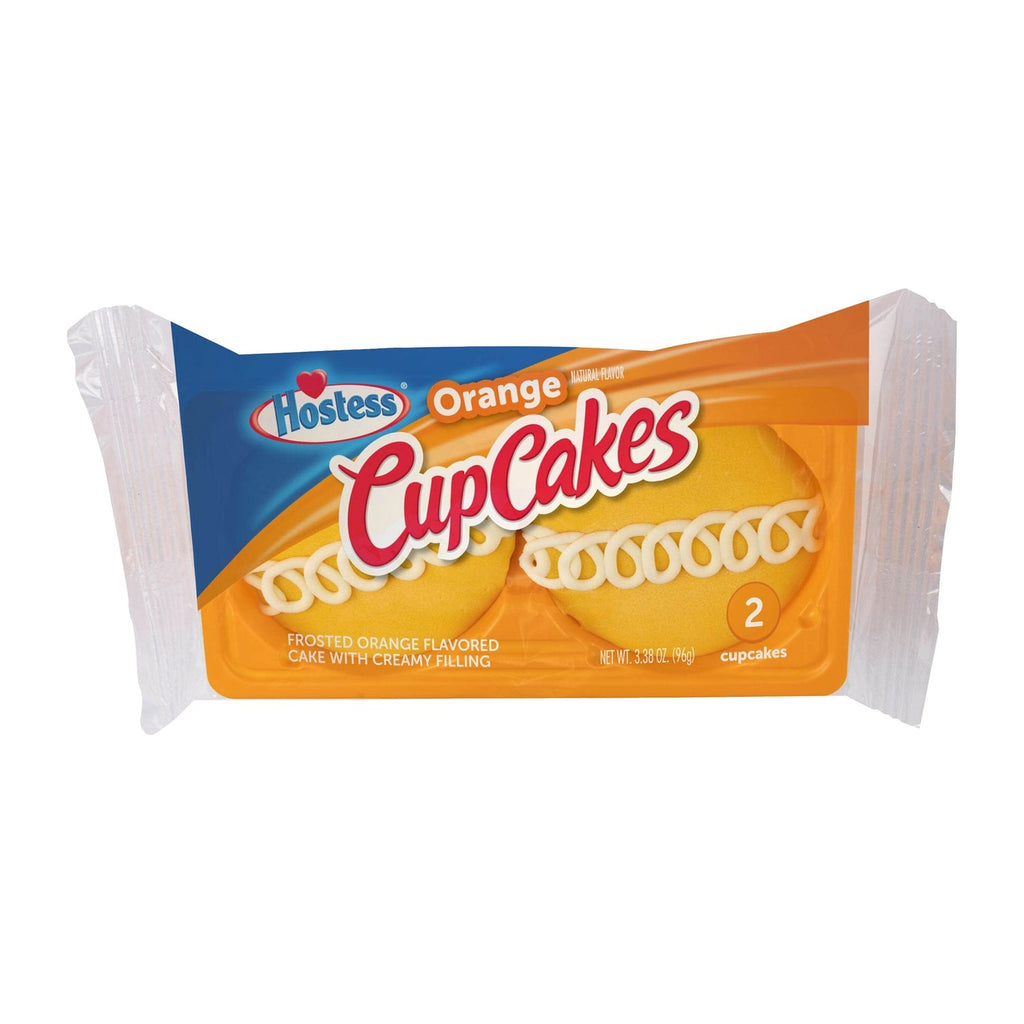 Hostess Frosted Orange Flavored Cupcake with Creamy Filling, 2 pk.