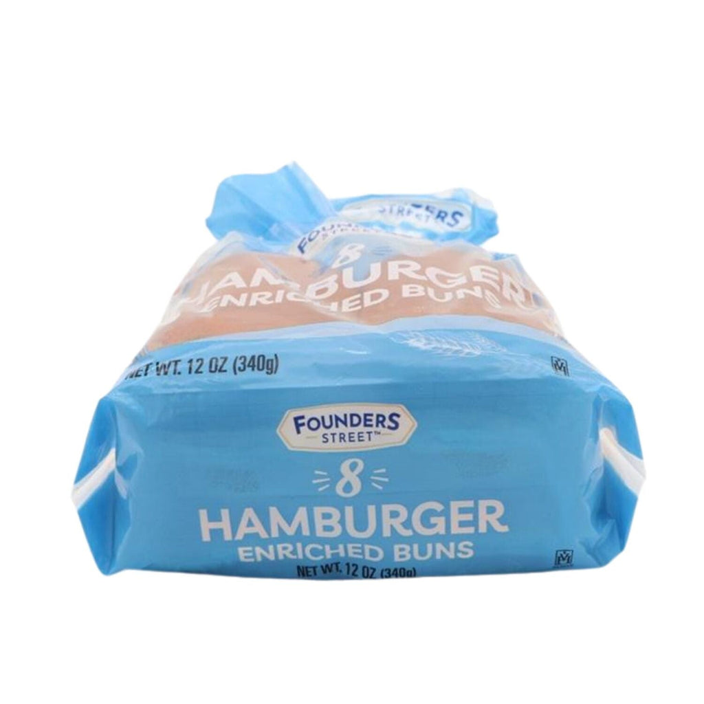 Founders Street Hamburger Enriched Buns, 8-pc Pack.