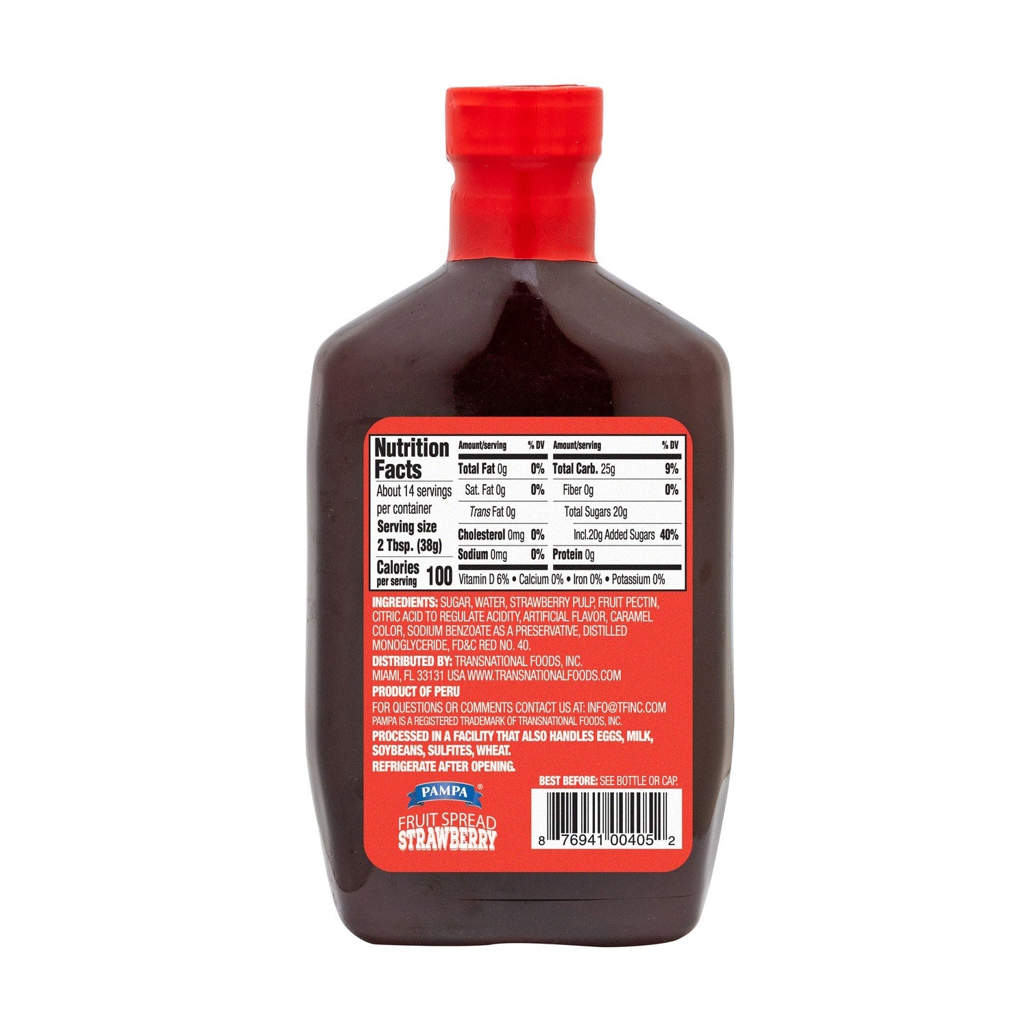 Pampa Strawberry Fruit Spread, 19-oz. Squeeze Bottles