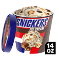 Snickers Ice Cream Reduced Fat Vanilla Ice Cream, Caramel, and Snickers Candy Bar Pieces, 14 Oz