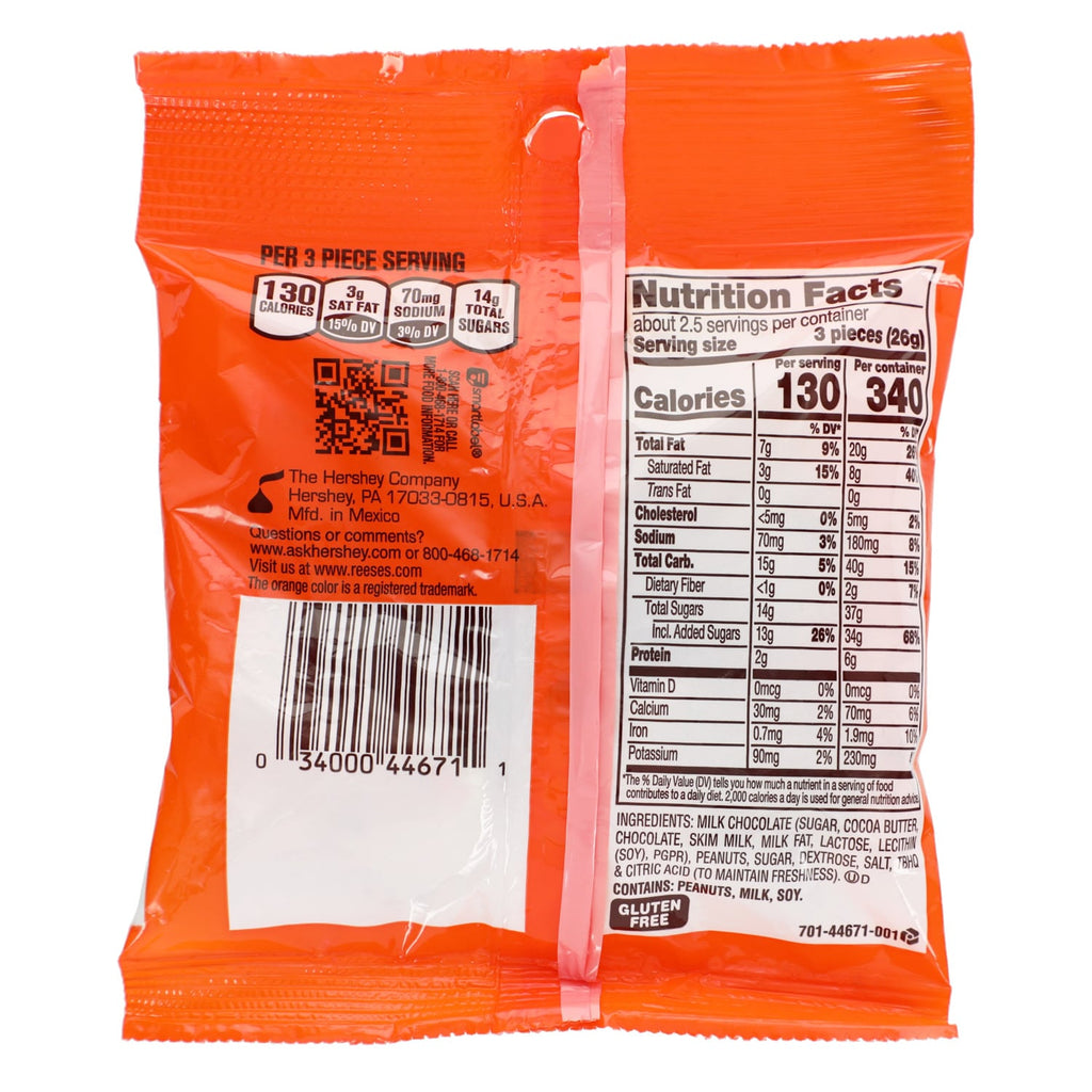 Reese's Milk Chocolate And Peanut Butter Miniature Cups, 1-ct.