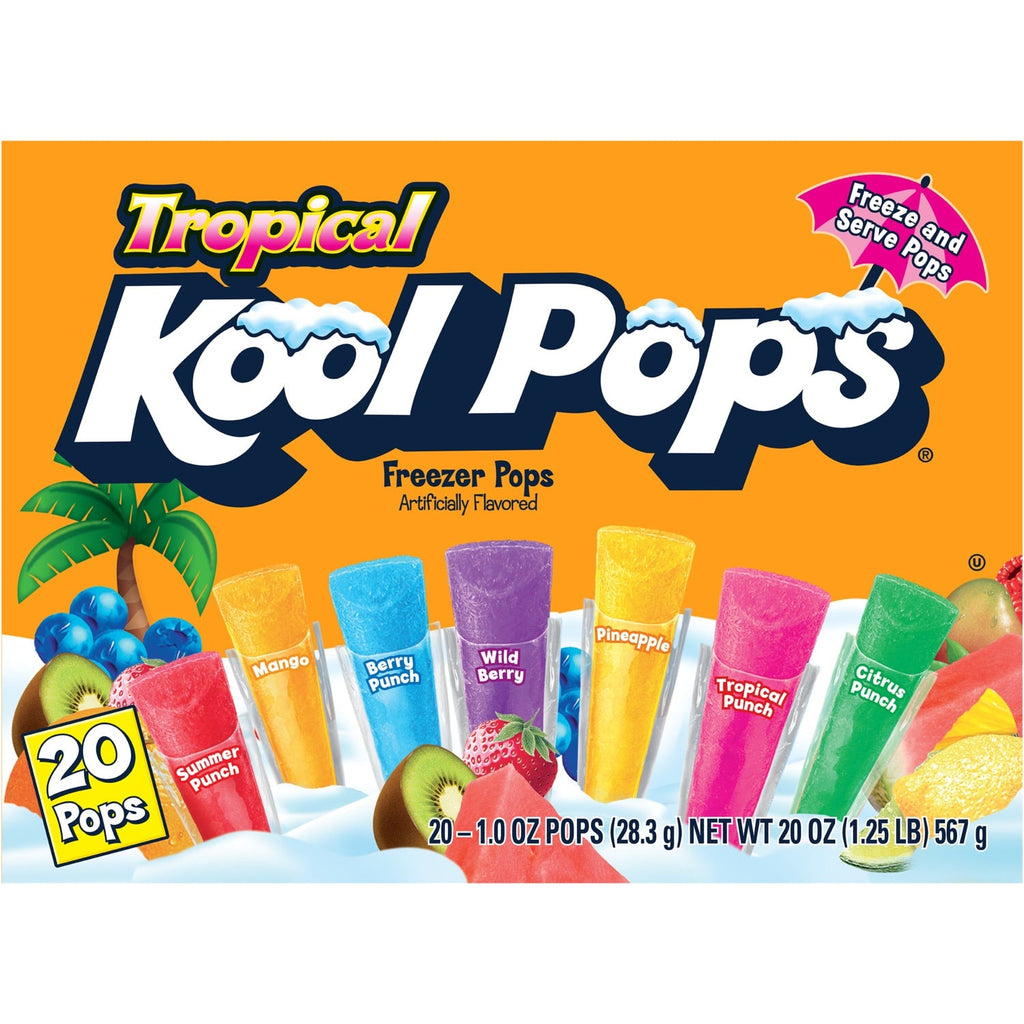 Kool Pops Freezer Bars - Tropical Flavors, 16 and 20 ct.
