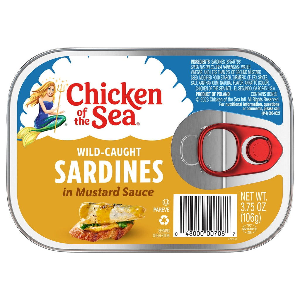 Chicken of the Sea Wild Caught Sardines in Mustard Sauce, 3.75 oz.