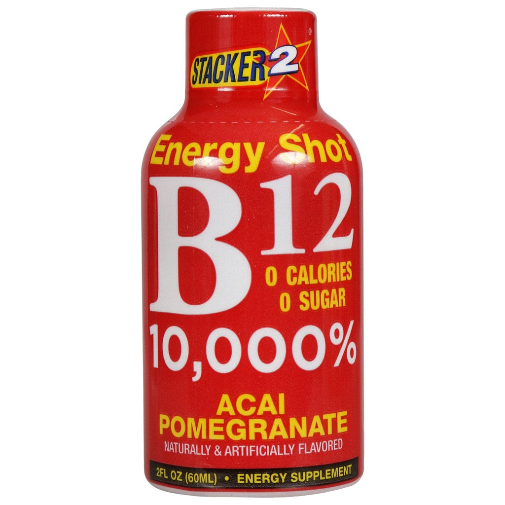 Stacker 2 B-12 Vitamin Shots, 2 oz. Bottles