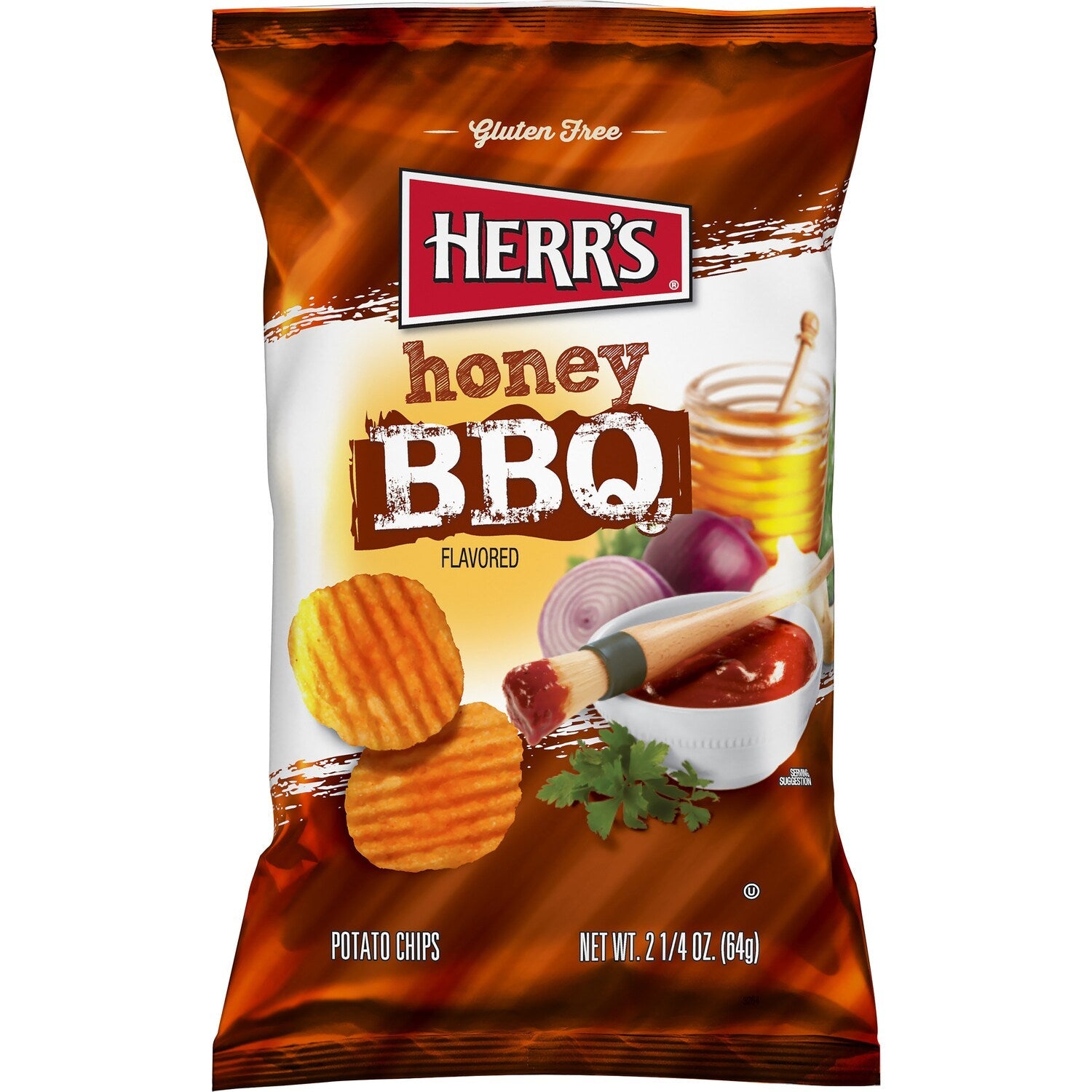 Herr's Honey BBQ Potato Chips, 1-ct.