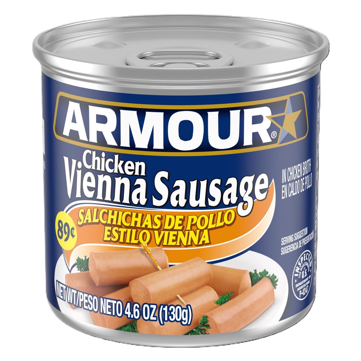 Armour Chicken Vienna Sausages, 4.6 oz Cans