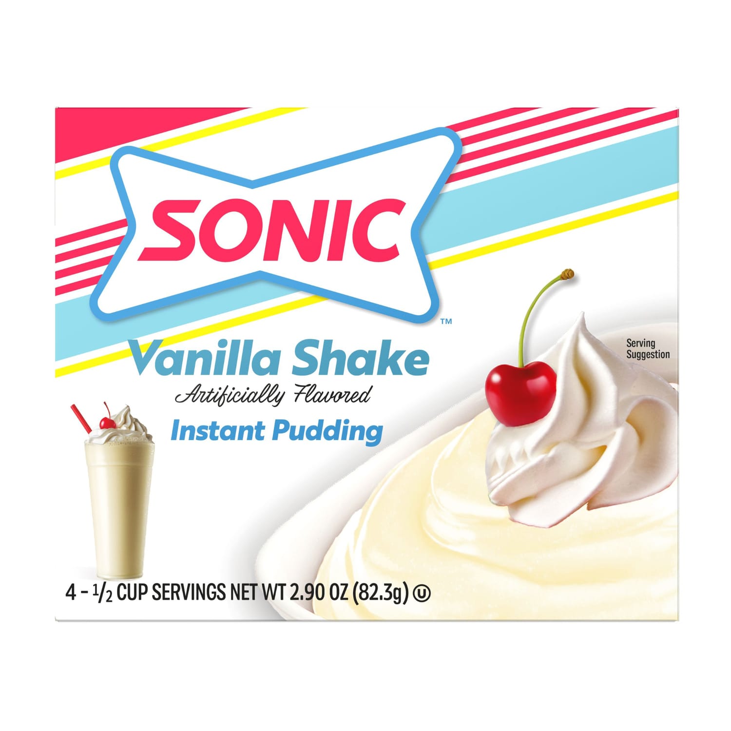 Sonic Vanilla Shake Flavored Pudding, 1-ct.